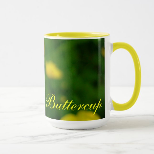 Wildflowers Art Coffee Cup Buttercup Flower Cup Tasse (Rechts)