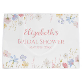 WILDFLOWERS Bridal Shower Floral spring Große Geschenktüte
