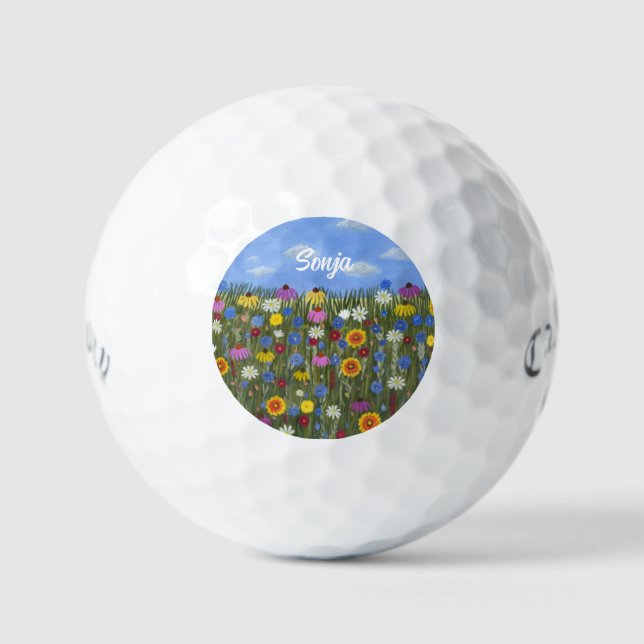 Wildflowers Callaway Supersoft Golf Balls Golfball (Vorderseite)
