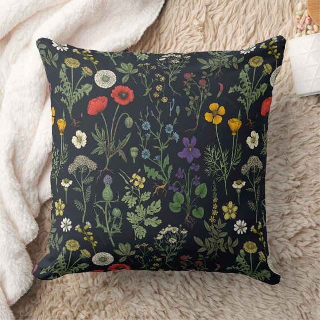 Wildflowers collage kissen (Decke)