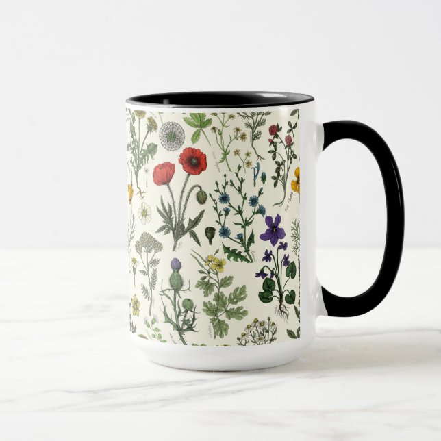 Wildflowers collage tasse (Rechts)