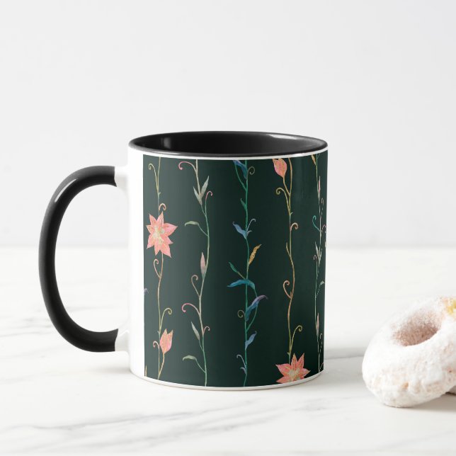 Wildflowers Floral, Botanical Garden, Colorful gif Tasse (Mit Donut)