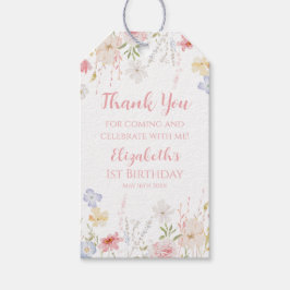 WILDFLOWERS Floral spring Favor tag Geschenkanhänger