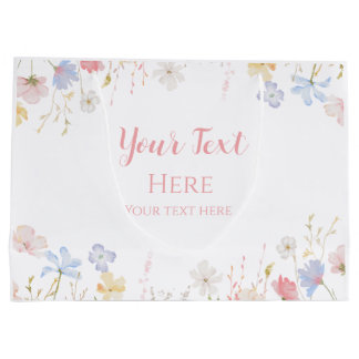 WILDFLOWERS Floral spring Große Geschenktüte