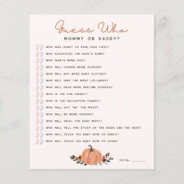 Wildflowers Guess Who Baby Shower Game