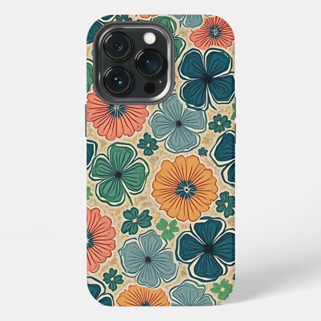 Wildflowers Harmonious Tones iPhone Hülle (Hinten)