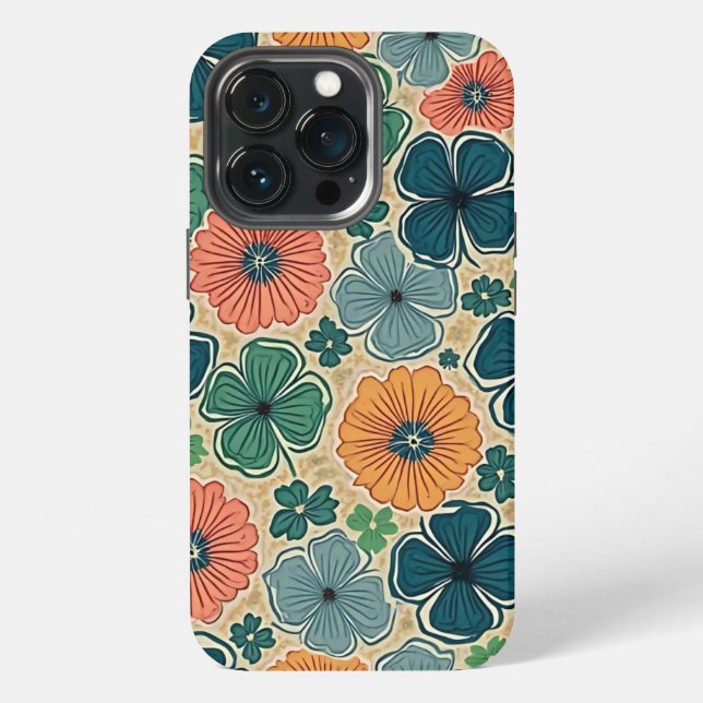 Wildflowers Harmonious Tones iPhone Hülle (Hinten)