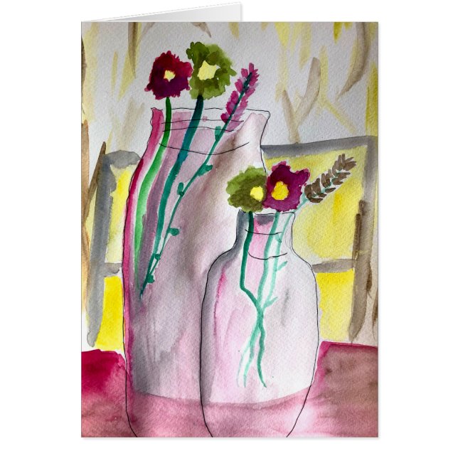 Wildflowers in vase abstract art (Vorne)