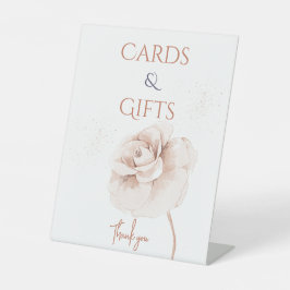 Wildflowers Modern Baby Shower Sockelschild