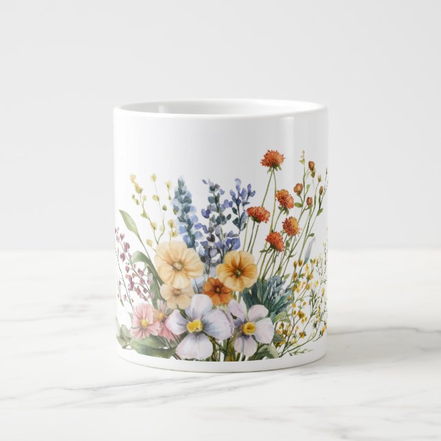 Wildflowers Specialty Coffee Mug Jumbo-Tasse (Vorderseite)
