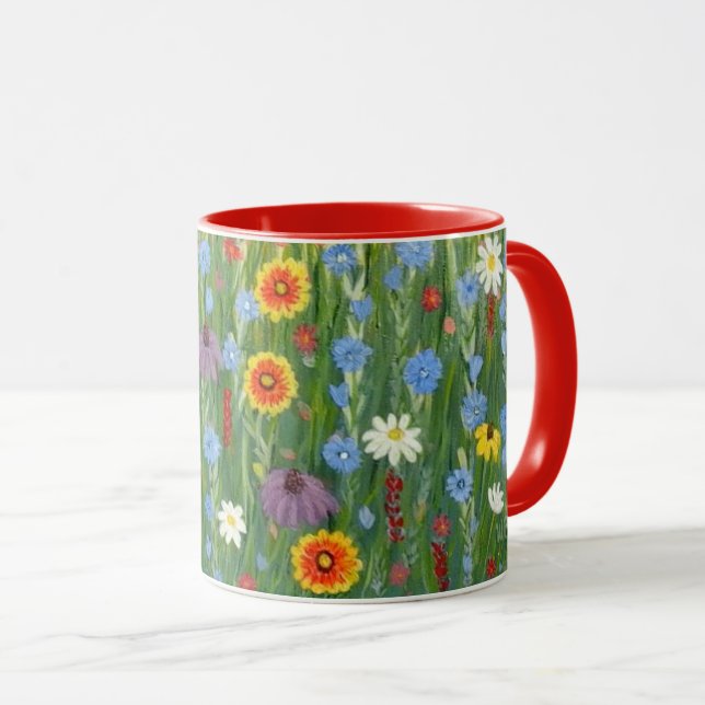 Wildflowers-Tasse mit Indian Blanket Flowers Tasse (VorderseiteRechts)