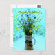 Wildflowers Thinking of You Postkarte (Vorne/Hinten)