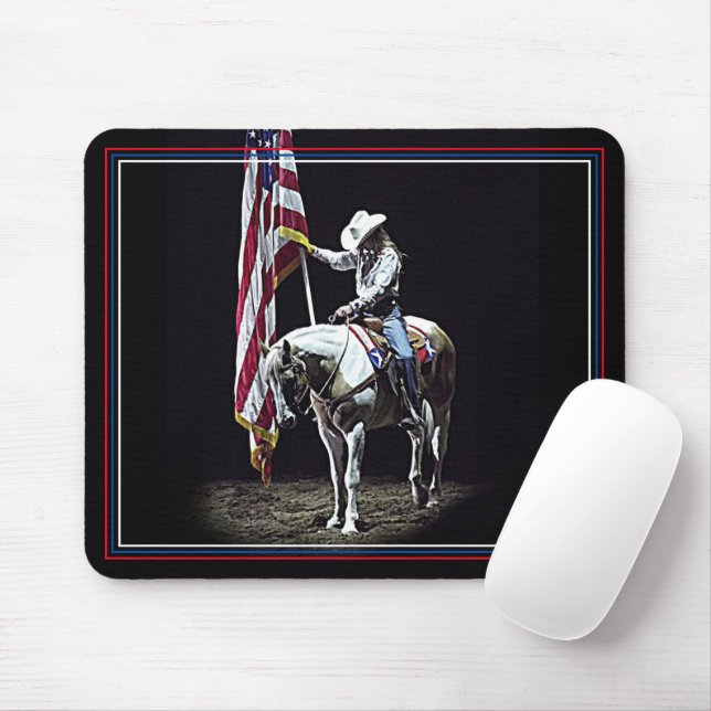 Wildgebet (rot, weiß und blau) mousepad (Mit Mouse)