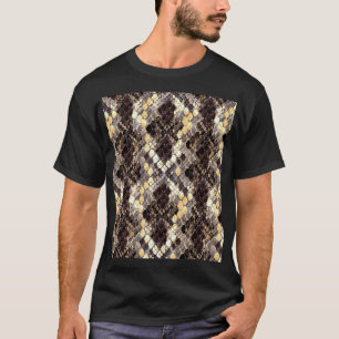 Wildhaut Wasserfarbe Nahtloses Muster T-Shirt