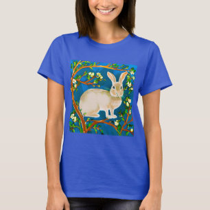 Wildkaninchen und blühende Branchen T-Shirt