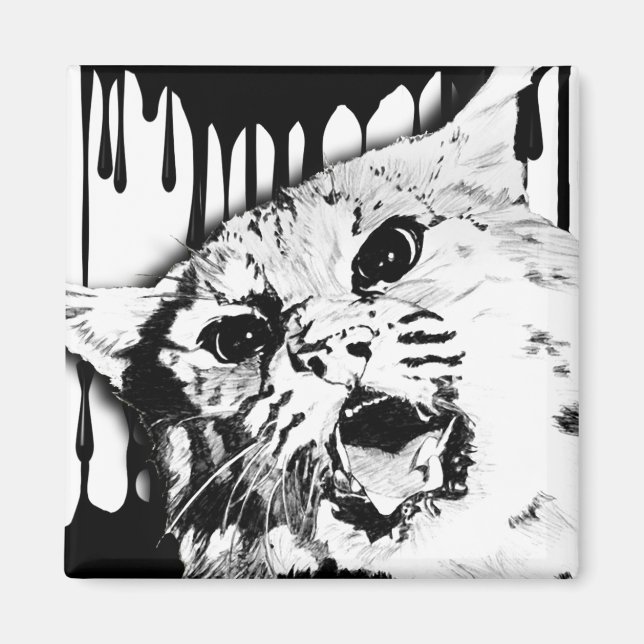 Wildkatze Magnet (Vorne)