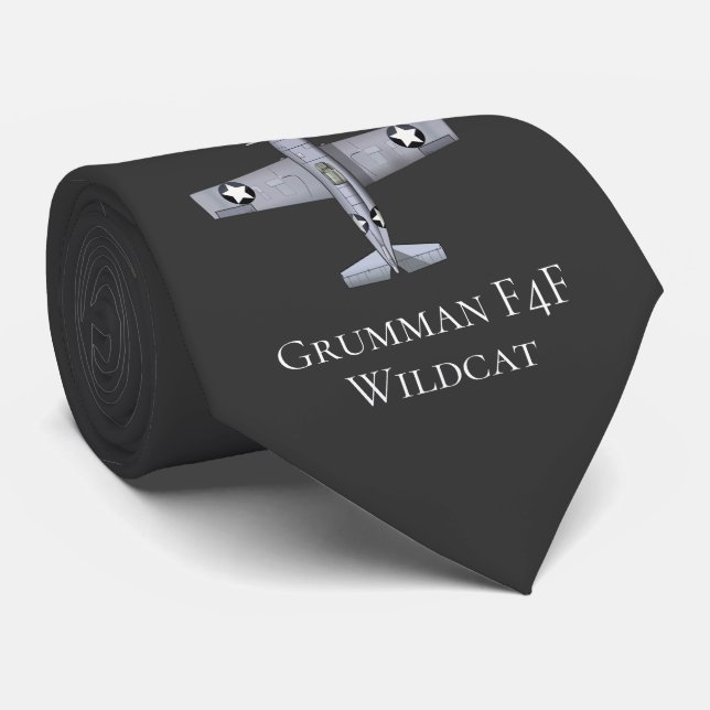 Wildkatzen-Krawatte des Flugzeug-WWII Krawatte (Gerollt)