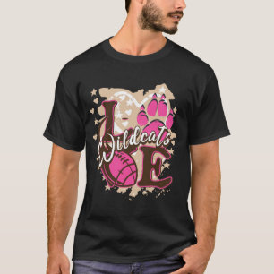 Wildkatzen lieben Fußball Sporttypografie Grafik T-Shirt