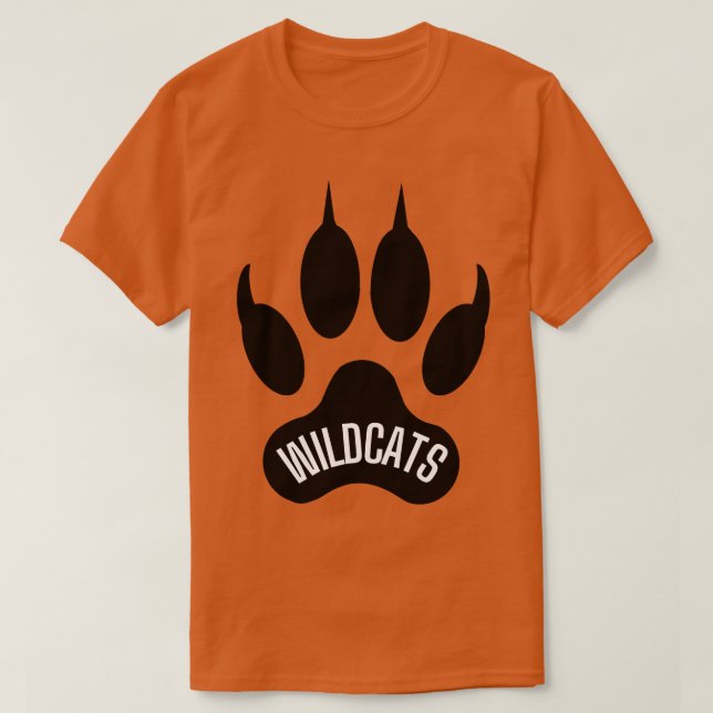 Wildkatzen Paw Distressed Grunge Wildkatzen Pride  T-Shirt (Design vorne)