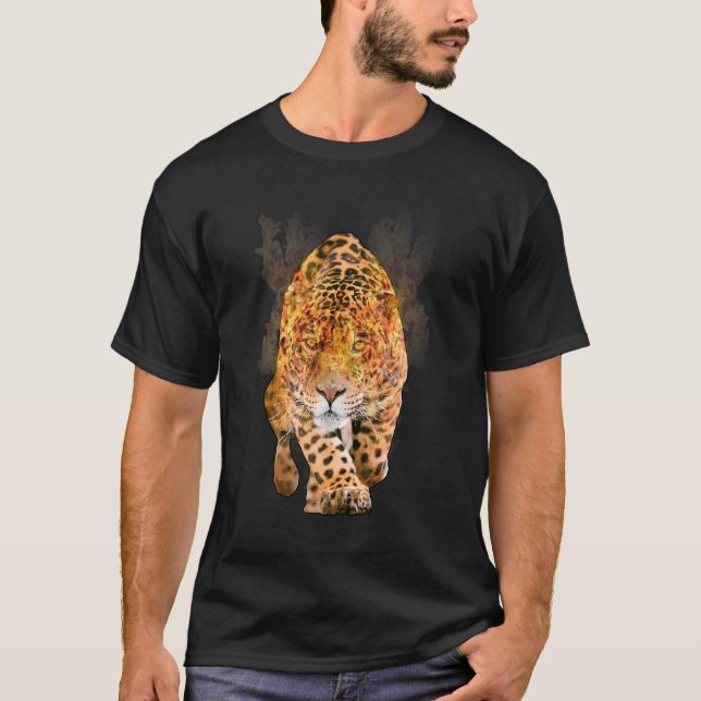 Wildkatzen Tierräuber Katzen Jaguar T-Shirt (Vorderseite)