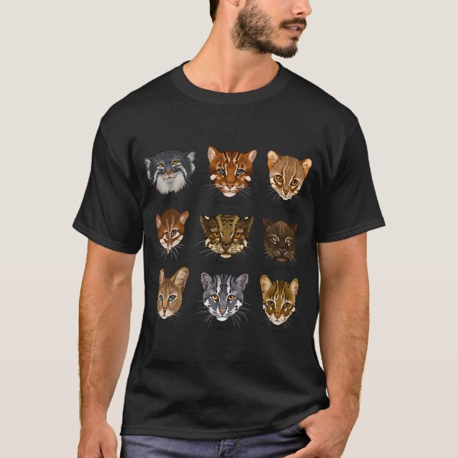 Wildkatzenmuster T-Shirt (Vorderseite)