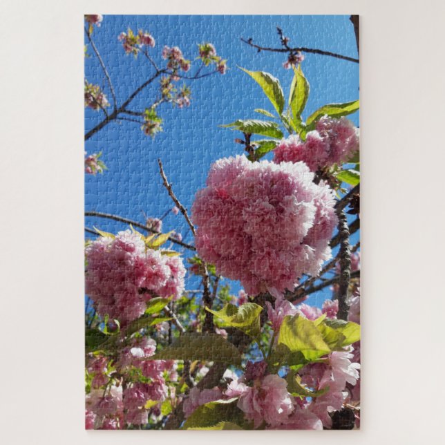 Wildkirsche Rosa Blossom Tree Puzzle (Vertikal)