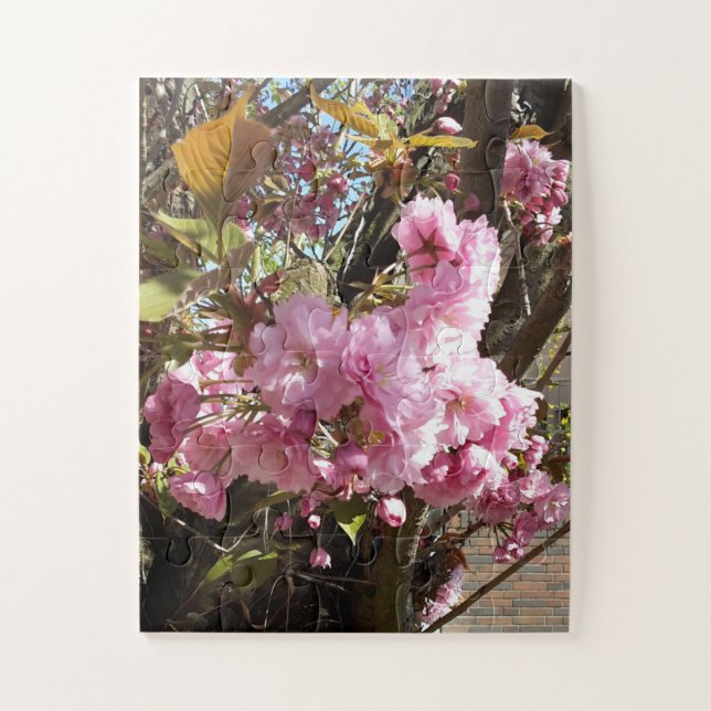 Wildkirsche Rosa Blossom Tree Puzzle (Vertikal)