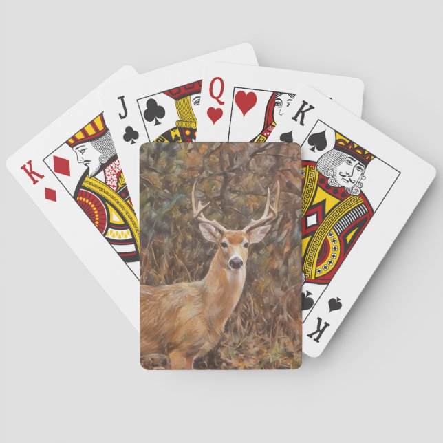Wildkunst-Poker-Karten für Deer Antlers Spielkarten (Rückseite)