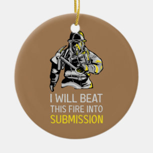 Wildland Feuerwehrmann Smokejumper Fire Eater Keramik Ornament