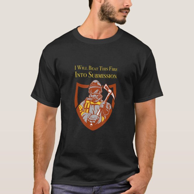 Wildland Feuerwehrmann Smokejumper Fire Eater T-Shirt (Vorderseite)
