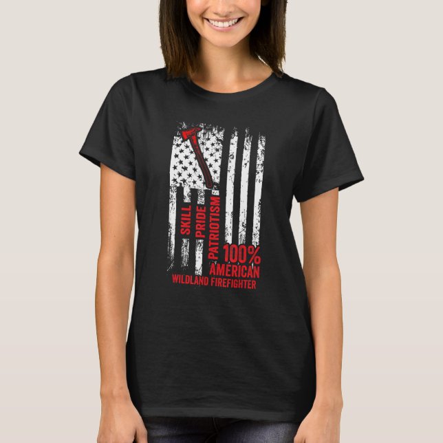 Wildland Firefighter Appreciation Firefighting Fir T-Shirt (Vorderseite)