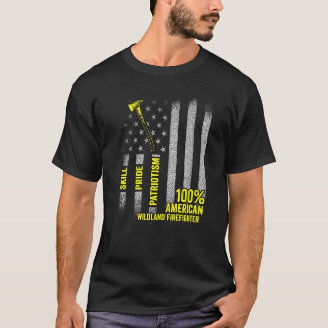 Wildland Firefighter Appreciation Firefighting Fir T-Shirt (Vorderseite)