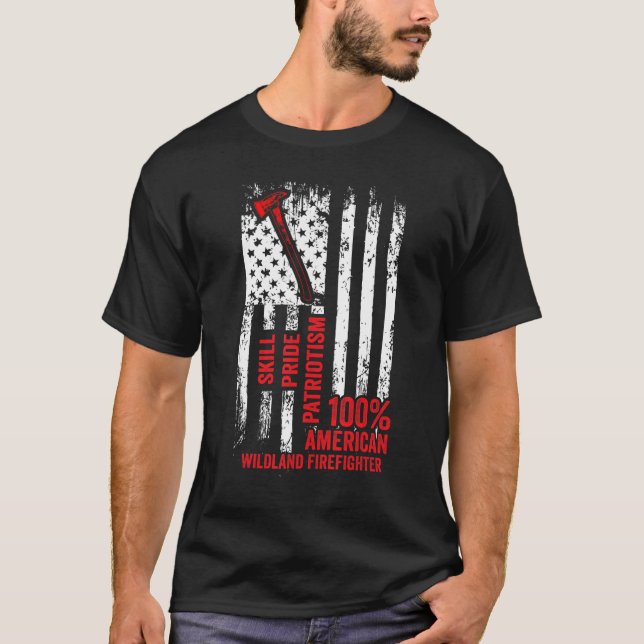 Wildland Firefighter Appreciation Firefighting Fir T-Shirt (Vorderseite)