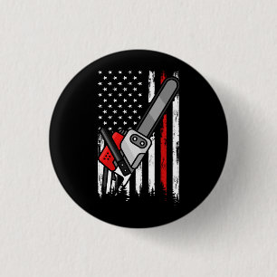 Wildland Firefighter Chainsaw Red Line American Fl Button