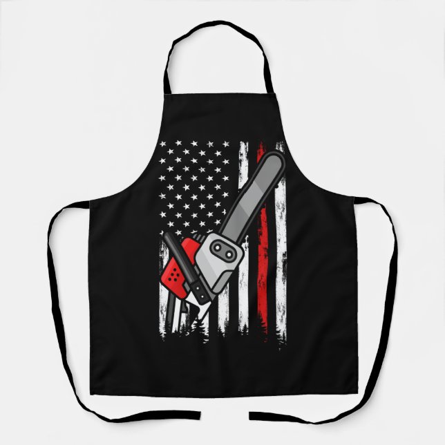 Wildland Firefighter Chainsaw Red Line American Fl Schürze (Vorderseite)