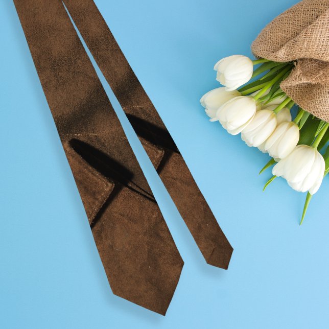 Wildleder-Coat-Look aus Leder ・ doppelseitig Krawatte (Von Creator hochgeladen)