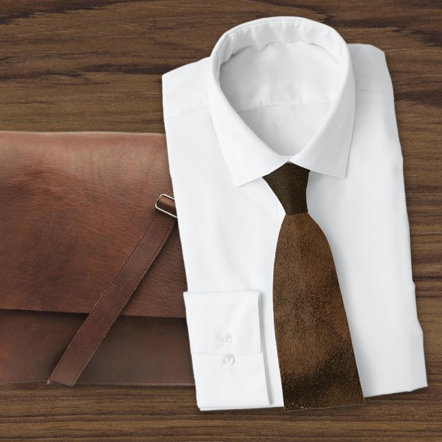 Wildleder-Coat-Look aus Leder Krawatte (Von Creator hochgeladen)