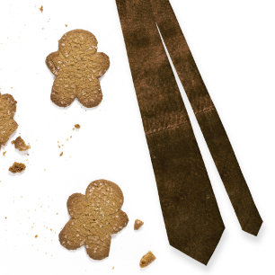 Wildleder-Naht-Look aus Leder ・ doppelseitig Krawatte