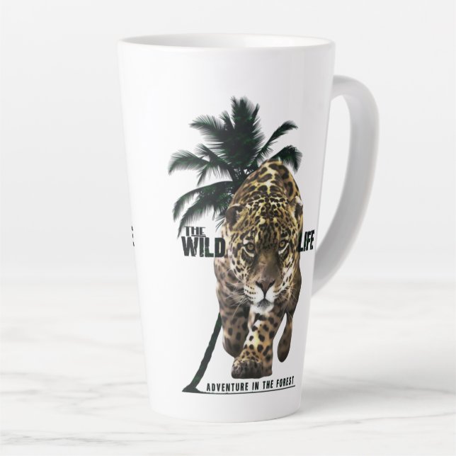 Wildlife, adventures in the forest T - Shirt Butto Milchtasse (Rechte Ecke)