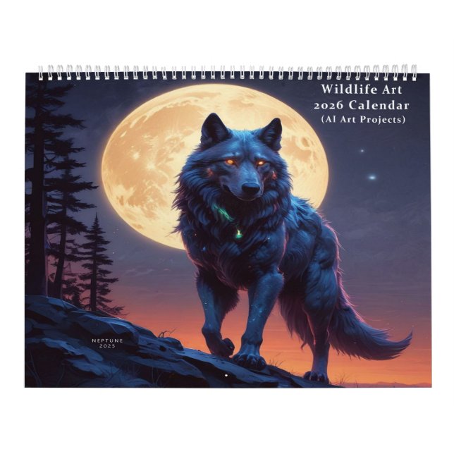 Wildlife AI Digital Art Kalender (Titelbild)