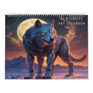 Wildlife AI Digitale Kunst Kalender