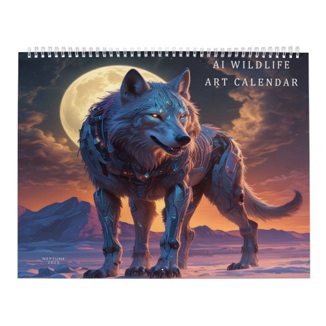 Wildlife AI Digitale Kunst Kalender (Titelbild)