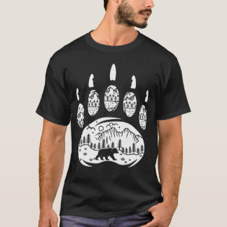 Wildlife Bärenpfote Waldtier vintage T-Shirt