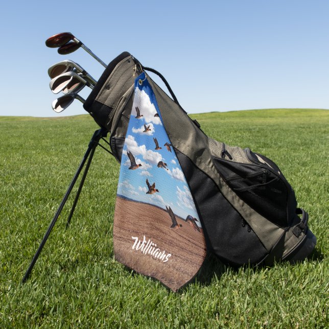 Wildlife Birds Ducks Golf Handtuch (Gras)
