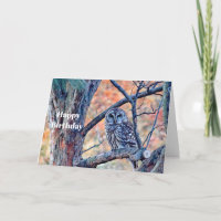 Wildlife Brown Owl Tree Geburtstag