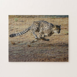 Wildlife Cheetah Running Foto Puzzle