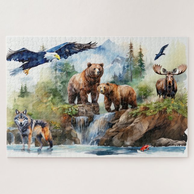 Wildlife Collage Puzzle (Horizontal)