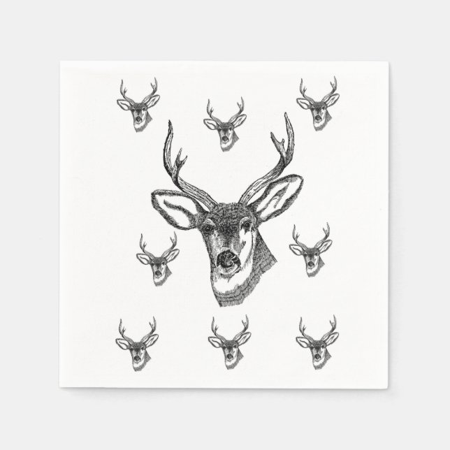 Wildlife Deer Napkins Serviette (Vorderseite)