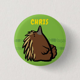 Wildlife Echidna Abzeichen Button