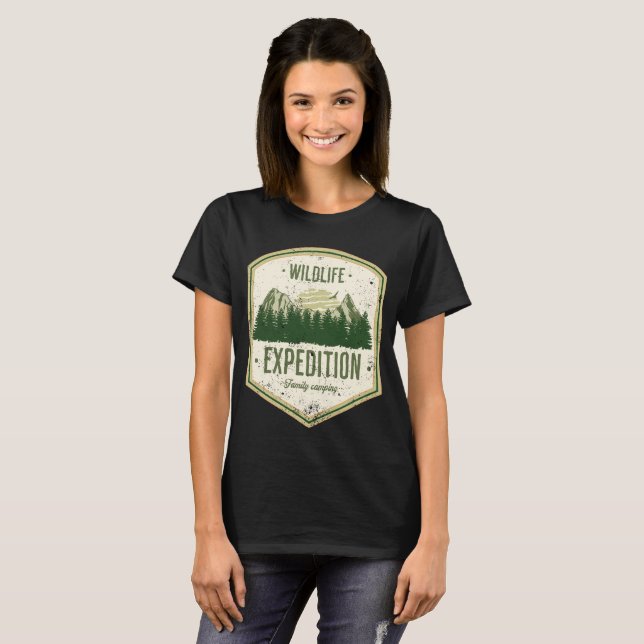 WildLife Expedition Outdoor Summer Vacation Family T-Shirt (Vorne ganz)